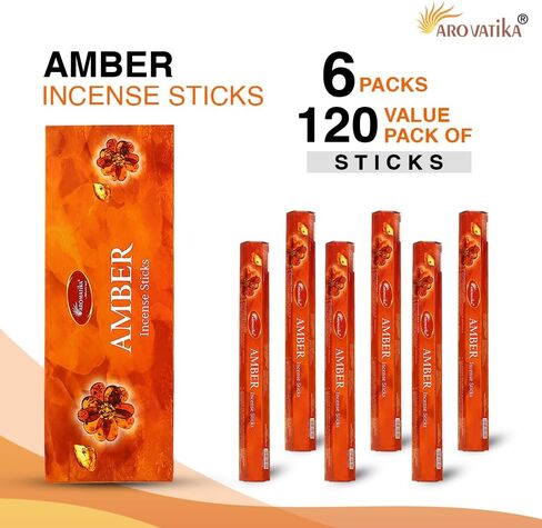 Coconut Hexa Incense Sticks | 120 Sticks in 6 Hexa Packs | Made from Natural Masala | Best Home Fragrance & Air Purifier | for Prayer, Aromatherapy and Relaxation in Saudi Arabia