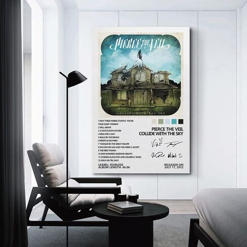 Pierce The Veil Poster Collide with The Sky Album Cover Poster Poster Decorative Painting Canvas Wall Posters and Art Picture Print Modern Family Bedroom Decor Posters 16x24inch(40x60cm) in Saudi Arabia