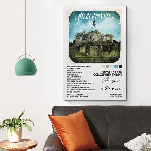 Pierce The Veil Poster Collide with The Sky Album Cover Poster Poster Decorative Painting Canvas Wall Posters and Art Picture Print Modern Family Bedroom Decor Posters 16x24inch(40x60cm) in Saudi Arabia