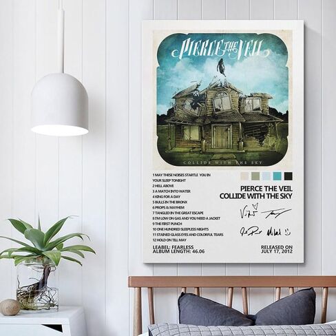 Pierce The Veil Poster Collide with The Sky Album Cover Poster Poster Decorative Painting Canvas Wall Posters and Art Picture Print Modern Family Bedroom Decor Posters 16x24inch(40x60cm) in Saudi Arabia