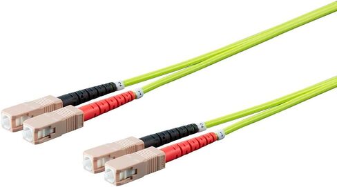 Monoprice 131218 Fiber Optic Cable - 1m - Purple| LC to LC, OM4, 50/125 Type, Multi Mode Duplex - Entegrade Series in Saudi Arabia