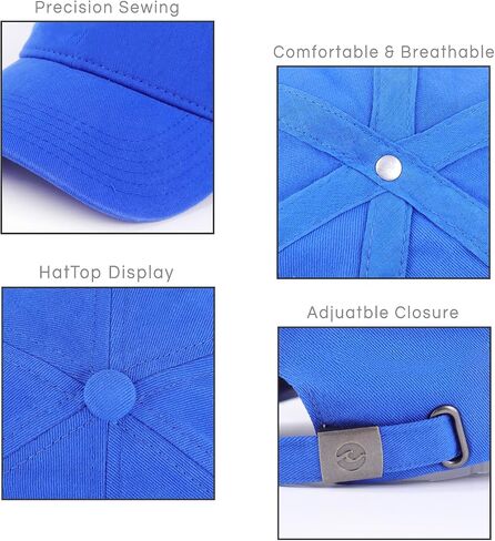 2 Pack Unisex Classic Cotton Baseball Caps Adjustable Soft Low Profile Trucker Dad Golf Tennis Hats for Women Men in Saudi Arabia