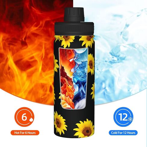 shangtiezao Axolotl 18oz Sports Insulated Water Bottle Double-Wall Vacuum Stainless Steel Reusable Leak & Sweat Proof Water Kettle For Fitness Gym Outdoor Girls Women in Saudi Arabia