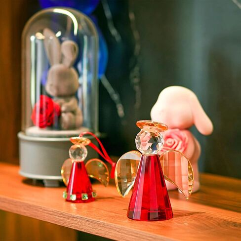 H&D HYALINE & DORA Crystal Guardian Angel تماثيل وتماثيل قابلة للجمع، زينة عيد الميلاد الزجاجية الملائكية، أخضر in Kuwait