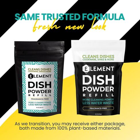 ELEMENT | Dish Powder | 14 OZ | Fragrance-Free in Saudi Arabia