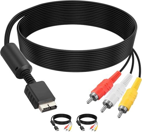 محول PS2 إلى HDMI 1080P Playstation HDMI جودة الصورة Upscaler HDTV Cable لمحول Playstation 1/2 HDMI متوافق مع وحدة تحكم Sony PS1/PS2 100% محسّن (6.5FT، S/Video Signal Output) in Kuwait