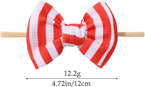 4th of July Toddler Hair Bows Baby Headbands Bows 6-12 Months Red White and Blue Baby Girl Bows Patriotic Hair Accessories Newborn Infant in Saudi Arabia