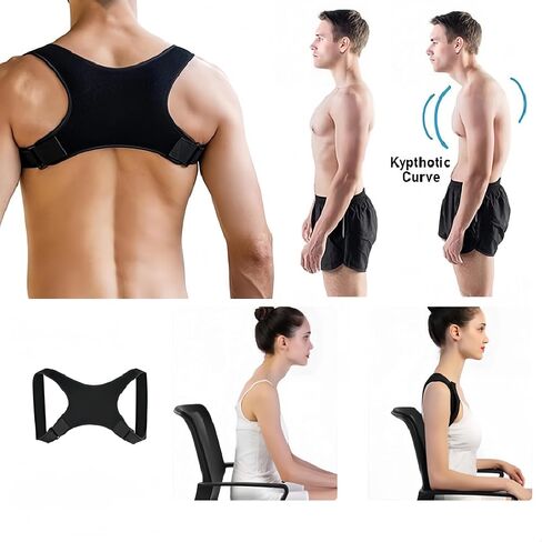 Posture Corrector for Women and Men | back brace posture corrector | Adjustable back brace | Posture Corrector for Neck and Back Pain Relief（Available for both men and women） in Saudi Arabia