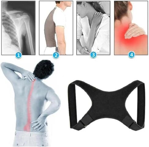 Posture Corrector for Women and Men | back brace posture corrector | Adjustable back brace | Posture Corrector for Neck and Back Pain Relief（Available for both men and women） in Saudi Arabia