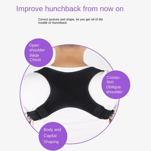 Posture Corrector for Women and Men | back brace posture corrector | Adjustable back brace | Posture Corrector for Neck and Back Pain Relief（Available for both men and women） in Saudi Arabia