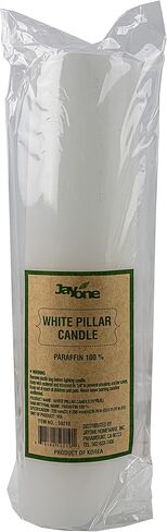 3x12 White Pillar Candle Unscented Home Decor Candle (D:7.5 cm H:31 cm) in Saudi Arabia