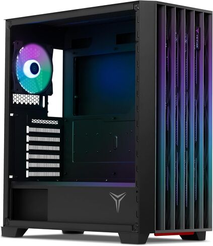 حافظة كمبيوتر ألعاب YEYIAN Phoenix - شبكة، ATX Mid Tower، تبريد سائل يصل إلى 360 مم 9 مراوح ARGB مع 4 PWM، لوحة جانبية شبكية حديدية، منفذ USB 3.2 I/O، ATX ITX للألعاب، شبكة سوداء in Saudi Arabia