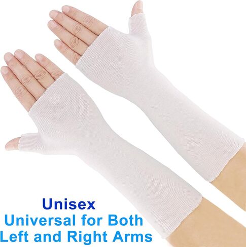 Wrist and Thumb Spica Stockinette(Pack of 6) Comfy Arm Cast Cover Cotton Sock,Wrap Liner Skin Protection Sleeve for Under Brace Splints, Air Casts and Hand Brace(Khaki,Medium) in Saudi Arabia