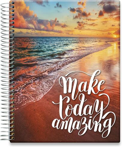 Tools4Wisdom Planner 2024-2025 - June 2024-2025 Calendar - 8.5x11 Inch Hardcover - Monthly Weekly Daily Planner - M4J5 - Autumn Flowers in Saudi Arabia