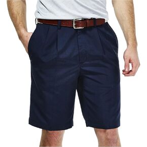 شورت رجالي من Haggar Cool 18 Gabardine مطوي