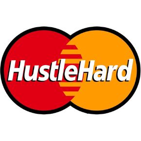 JMM Industries Hustle Hard Sticker Decal Motivational Inspirational Quote 4-Inches Premium Quality Vinyl Sticker UV Protective Laminate PDS2130