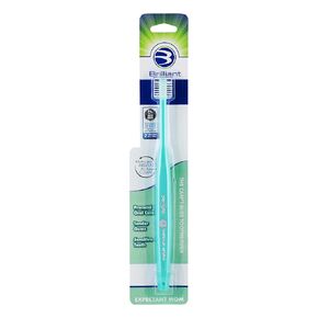 Brilliant Oral Care Expectant Mom Toothbrush, a Pregnancy Must Have with Gentle, Extra Soft Bristles, Round Head for Sensitive Teeth and Gums, Assorted Colors, 3 Pack