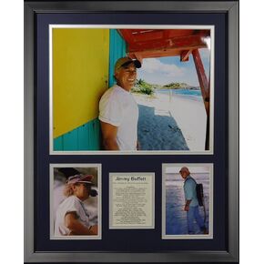 Legends Never Die Jimmy Buffett Framed Photo Collage, 16" x 20"