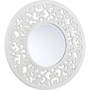 SEI Furniture Kinior Decorative Wall Mirror, Whitewashed
