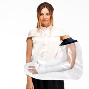 Arm Cast Cover for Shower, Adult Waterproof Full Arm Cast Shower Protecor, Watertight Arm Bath Shower Bag for Adult Arm Cast, Bandage,Surgery and Wound