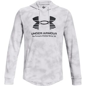 Under Armour UA Rival Terry Novelty Hoodie - 1377185-100 - White/Gray Mist/Black - L