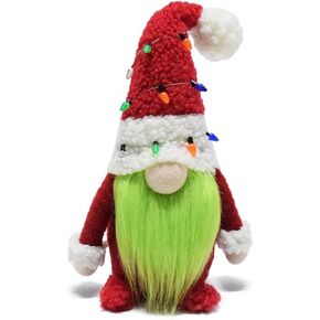 attiigny اليدوية زخرفة عيد الميلاد غرينش جنوم القطيفة، طاولة عيد الميلاد المتدرجة صينية الجرف الشمال سانتا قزم Tomte الزينة للمنزل، اليدوية عيد الميلاد عطلة حزب الهدايا للعائلة والأصدقاء in Kuwait