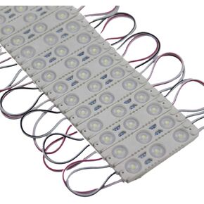 Rextin Super bright 200pcs 2835 3 LED Module White Waterproof Decorative Light for Letter Sign Advertising Signs with Tape Adhesive Backside 3 Years Warranty