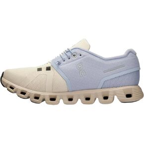 On Women's Cloud 5 Sneakers, Ice/Haze, 7 Medium US