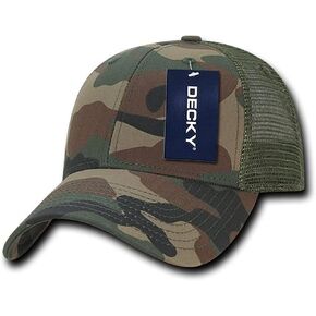 DECKY Structured Camo Trucker Cap, Woodland