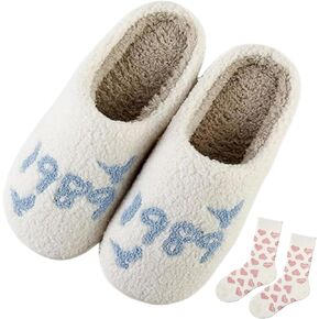 House Slippers for Women, Meet Me At Midnight Slippers Fluffy and Cozy Bedroom Slip On Shoes, Unisex ​for Indoor Outdoor Comfort -Ideal Holiday Birthday Gifts
