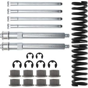 Auto Front Door Hinge Pin Kit Door Hinges Spring Door Hinge Door Hinge Repair Kit Suitable for Chevrolet C1500 Truck 1988-1999 (Coarse door hinge, fine door hinge, bushing, ring clamp, spring)