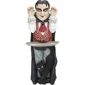 Design Toscano Francois Parisian Art Deco Butler Side Table Statue, 3 Foot, Multicolor