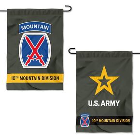 US Army 10th Mountain Division Garden Flag Yard Banner