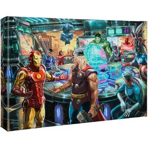 Thomas Kinkade Studios Marvel The Avengers 10″ x 14″ Gallery Wrapped Canvas
