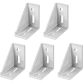 uxcell 5Pcs Inside Corner Bracket Gusset, 77x77x40mm 4080 Angle Connectors for 4040 Series Aluminum Extrusion Profile Black