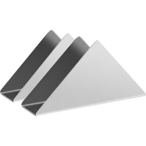 Stainless Steel Vertical Napkin Holder Stand,Nordic Style Metal Napkin Holder,Simple Style Upright Napkin Holder,Napkin Holder Stand Tabletop,Freestanding Napkin Dispenser.2 Pieces.