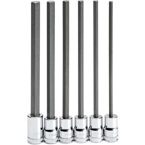 GEARWRENCH 6 Pc. 3/8" Drive Long Length Hex Bit Socket Set, Metric - 82554