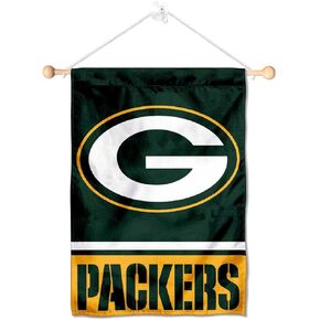 Green Bay Packers Banner Window Wall Hanging Flag with Suction Cup