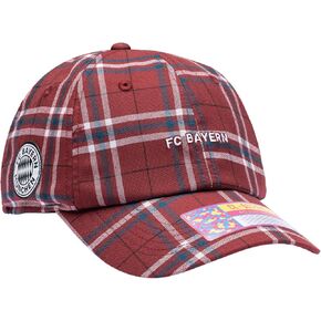 Bayern Munich - Mogul Premium Plaid Adjustable Hat Red