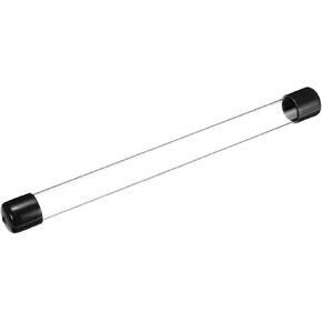 Plastic Pipe Rigid Polycarbonate Round Tube Clear(with Black Protective Case), [for Lighting, Models, Water Plumbing] - 0.7x0.8"(18x20mm), 16"(410mm) Length/Transparent / 1 Pcs