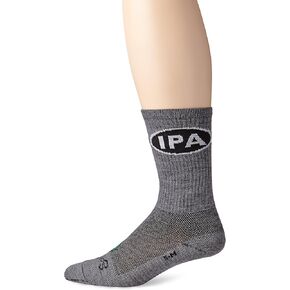 SockGuy Men's IPA Socks, Gray, L/XL