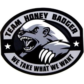 MilSpec Monkey Team Honey Badger Vinyl Decal (SWAT (Black))