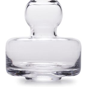 MARIMEKKO Clear Glass Flower Vase — Upgrade Your Home Decor with Our Modern Vases for Centerpieces — Perfect Small Glass Vases for Flowers (4" L x 4" W)
