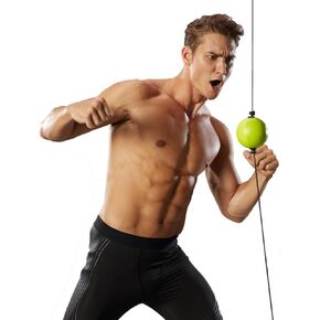 MMA Boxing Reflex Ball - Boxing Equipment Fight Speed, Boxing Gear Punching Ball Great for Reaction Speed and Hand Eye Coordination Training Reflex Bag Alternative