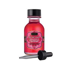 Kama Sutra Oil Of Love Raspberry Kiss with Applicator, 0.75 Fluid Ounce