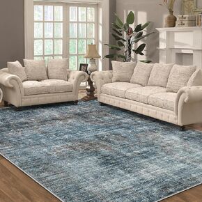 Washable Entryway Small Area Rugs 2x3: Vintage Low Pile Indoor Floor Carpet Non-Slip, Doormat Throw Rug for Bedroom, Bathroom, Kitchen, Hallway, Home Office, Beige