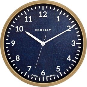 Crosley Large White & Silver Wall Clock