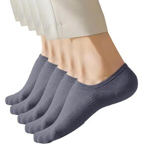 Womens 5 Pack Cotton Socks Ultra Thin Breathable Dry Fit Low Cut Running Ankle Solid Color Socks