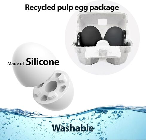 Portable Egg Keyring Style Anti-Slip Silicone Laptop & Pad Stand 2set(4pcs) - Ergonomic Viewing, Typing, Drawing, Cooling Foot/White Yellow in Kuwait