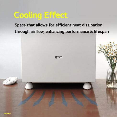 Portable Egg Keyring Style Anti-Slip Silicone Laptop & Pad Stand 2set(4pcs) - Ergonomic Viewing, Typing, Drawing, Cooling Foot/White Yellow in Kuwait